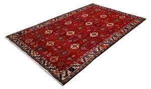 Tappeto Shiraz Geometrico Rosso Beige 158x258 Cm