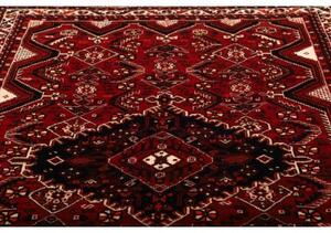 Tappeto Shiraz Stilizzato Rosso Scuro Nero 169x264 Cm