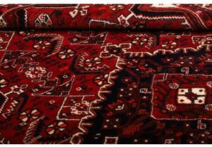 Tappeto Shiraz Stilizzato Rosso Scuro Nero 169x264 Cm