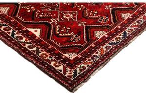 Tappeto Shiraz Stilizzato Rosso Scuro Nero 169x264 Cm