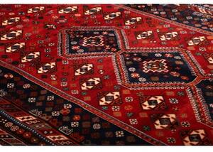 Tappeto Shiraz Stilizzato Rosso Blu Scuro 162x274 Cm