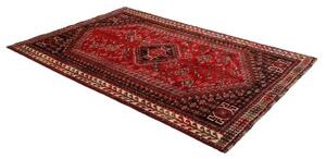 Tappeto Shiraz Geometrico Rosso Scuro Nero 162x248 Cm
