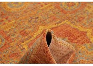 Tappeto Kairo Stilizzato Ruggine Azzurro 153x196 Cm