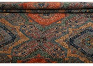 Tappeto Kairo Geometrico Blu Mattone 202x302 Cm