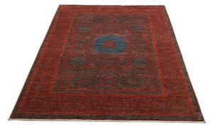Tappeto Kairo Medaglione Rosso Mattone Blu Petrolio 152x200 Cm