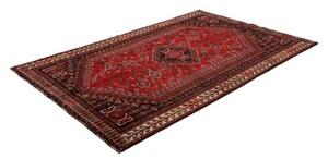 Tappeto Shiraz Geometrico Rosso Scuro Nero 162x248 Cm