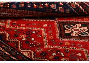 Tappeto Shiraz Geometrico Rosso Blu Scuro 170x262 Cm