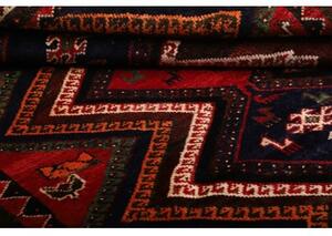 Tappeto Shiraz Figurativo Rosso Blu Scuro 177x263 Cm