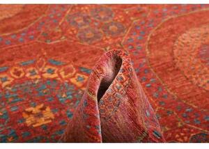 Tappeto Kairo Geometrico Rosso Mattone Blu Avio 171x240 Cm