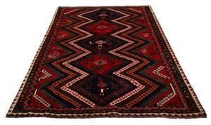 Tappeto Shiraz Figurativo Rosso Blu Scuro 177x263 Cm