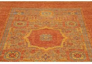 Tappeto Kairo Stilizzato Ruggine Azzurro 153x196 Cm