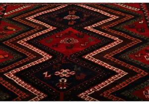 Tappeto Shiraz Figurativo Rosso Blu Scuro 177x263 Cm