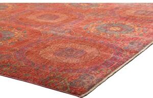 Tappeto Kairo Stilizzato Rosso Blu 204x293 Cm