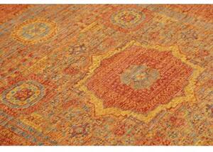 Tappeto Kairo Stilizzato Ruggine Azzurro 153x196 Cm
