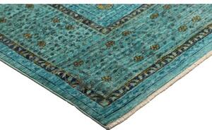 Tappeto Kairo Stilizzato Verde Petrolio Ocra 173x243 Cm