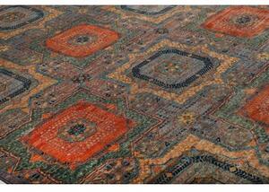 Tappeto Kairo Geometrico Blu Mattone 202x302 Cm