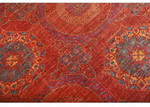 Tappeto Kairo Geometrico Rosso Mattone Blu Avio 171x240 Cm