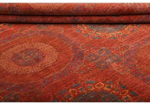Tappeto Kairo Stilizzato Rosso Blu 204x293 Cm