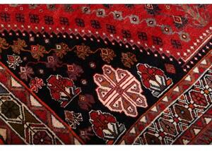 Tappeto Shiraz Stilizzato Rosso Nero 162x250 Cm