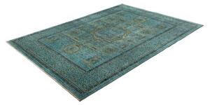 Tappeto Kairo Stilizzato Verde Petrolio Ocra 173x243 Cm