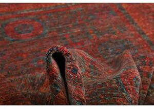 Tappeto Kairo Medaglione Rosso Mattone Blu Petrolio 152x200 Cm