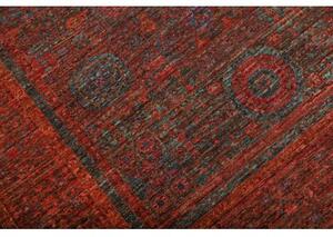 Tappeto Kairo Medaglione Rosso Mattone Blu Petrolio 152x200 Cm