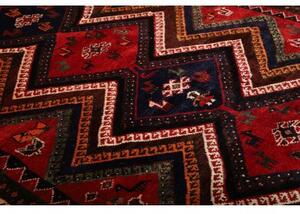 Tappeto Shiraz Figurativo Rosso Blu Scuro 177x263 Cm