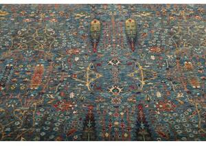 Tappeto Floralia Floreale Blu Petrolio Beige 207x295 Cm