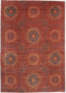 Tappeto Kairo Stilizzato Rosso Ruggine Blu Petrolio 170x228 Cm