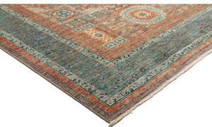 Tappeto Kairo Geometrico Verde Petrolio Ruggine 128x178 Cm