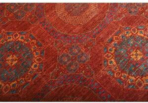 Tappeto Kairo Stilizzato Rosso Ruggine Blu Petrolio 170x228 Cm