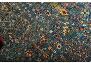 Tappeto Floralia Floreale Blu Petrolio Beige 207x295 Cm
