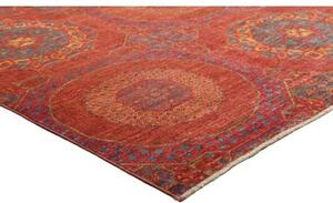 Tappeto Kairo Stilizzato Rosso Ruggine Blu Petrolio 170x228 Cm