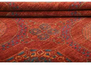 Tappeto Kairo Stilizzato Rosso Ruggine Blu Petrolio 170x228 Cm