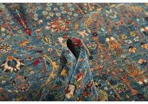 Tappeto Floralia Floreale Blu Petrolio Beige 207x295 Cm