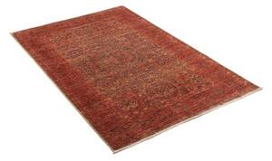 Tappeto Kairo Geometrico Rosso Ruggine Blu Petrolio 98x151 Cm