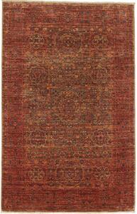 Tappeto Kairo Geometrico Rosso Ruggine Blu Petrolio 98x151 Cm