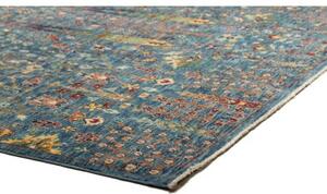 Tappeto Floralia Floreale Blu Petrolio Beige 207x295 Cm