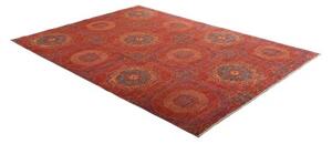Tappeto Kairo Stilizzato Rosso Ruggine Blu Petrolio 170x228 Cm