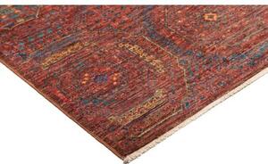 Tappeto Kairo Geometrico Rosso Mattone Blu Petrolio 98x154 Cm