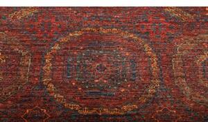 Tappeto Kairo Geometrico Rosso Mattone Blu Petrolio 98x154 Cm