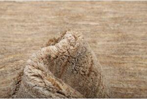 Tappeto Gabbeh Tinta Unita Beige Marrone Chiaro 156x207 Cm