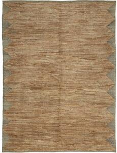 Tappeto Gabbeh Geometrico Marrone Sabbia Grigio Scuro 205x277 Cm