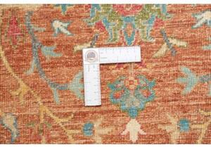 Tappeto Floralia Floreale Ruggine Blu Petrolio Corsia 84x294 Cm