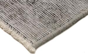 Tappeto Vintage Medaglione Floreale Grigio Avorio 187x273 Cm