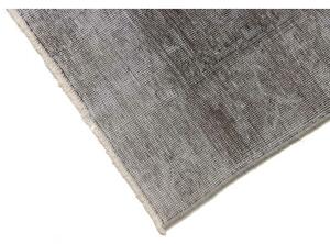 Tappeto Vintage Medaglione Floreale Grigio Avorio 187x273 Cm