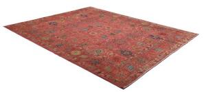 Tappeto Floralia Floreale Rosso Mattone Blu Cobalto 243x292 Cm