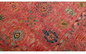 Tappeto Floralia Floreale Rosso Mattone Blu Cobalto 243x292 Cm