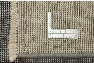 Tappeto Vintage Medaglione Floreale Grigio Avorio 187x273 Cm