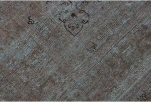 Tappeto Vintage Medaglione Floreale Azzurro Marrone 240x325 Cm